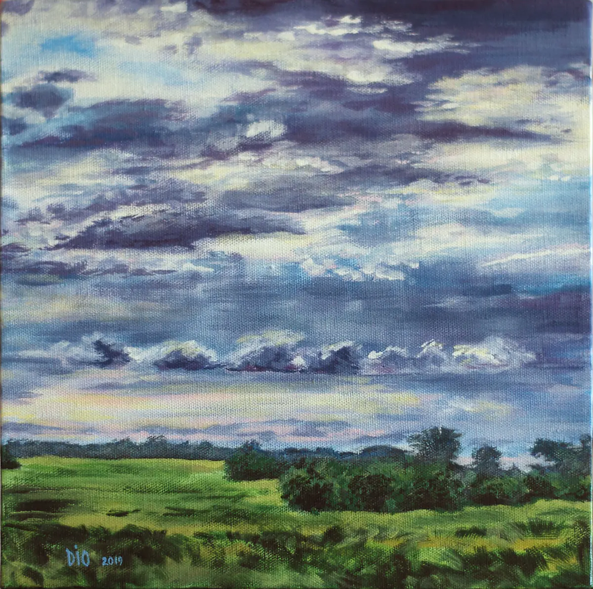 Efter regnet - Akryl - Expressionism - 30×30 cm av Irina Dio