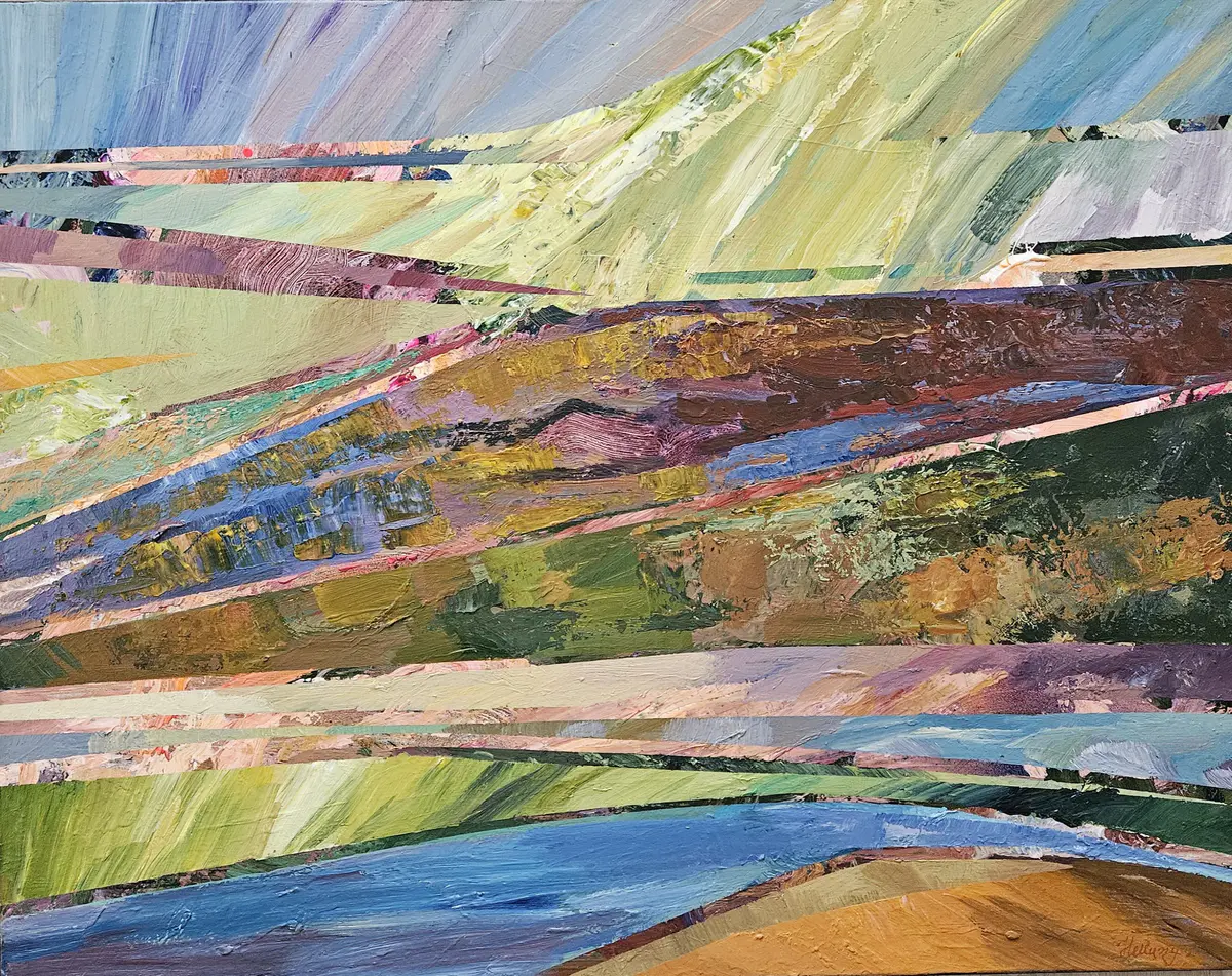 The Summer Within - Akryl - Abstract - 90×70 cm av Tatiana Hellum