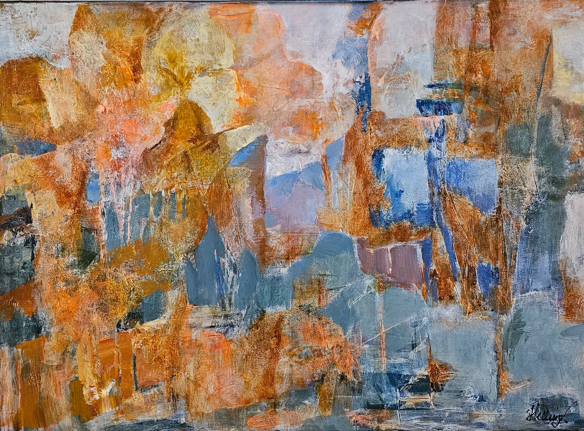 Traces - Akryl - Abstract - 70×50 cm av Tatiana Hellum